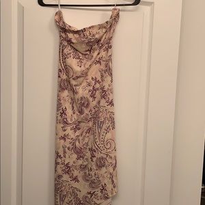 Strapless high-low dress